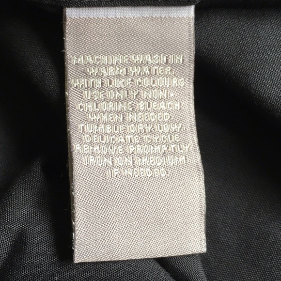 NWOT Protocol Black Dress Shirt Polyester/Cotton Blend Size 15 1/2 Sleeve 32/33 - Picture 4 of 7